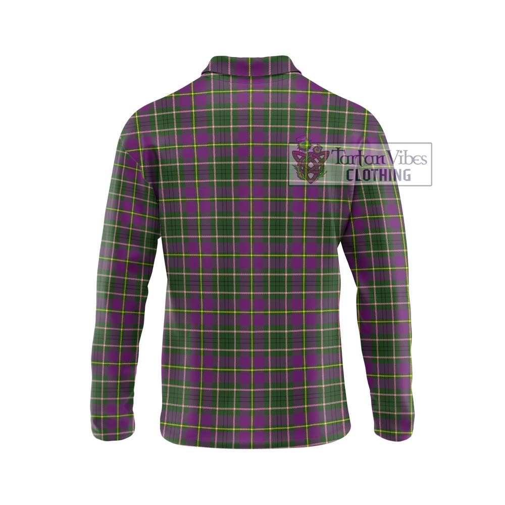 Taylor (Tailylour) Tartan Long Sleeve Polo Shirt with Family Crest DNA In Me Style - Tartanvibesclothing Shop