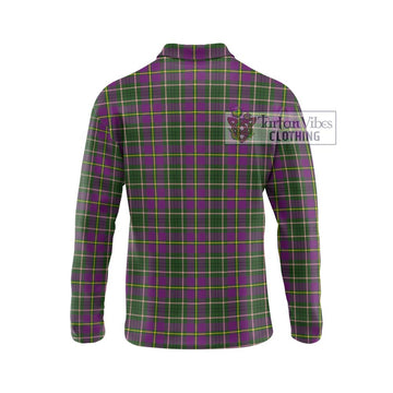 Taylor (Tailylour) Tartan Long Sleeve Polo Shirt with Family Crest DNA In Me Style