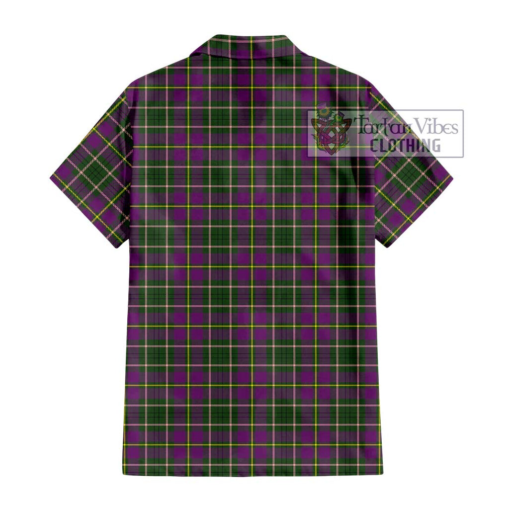 Taylor (Tailylour) Tartan Short Sleeve Button Shirt with Family Crest DNA In Me Style - Tartanvibesclothing Shop