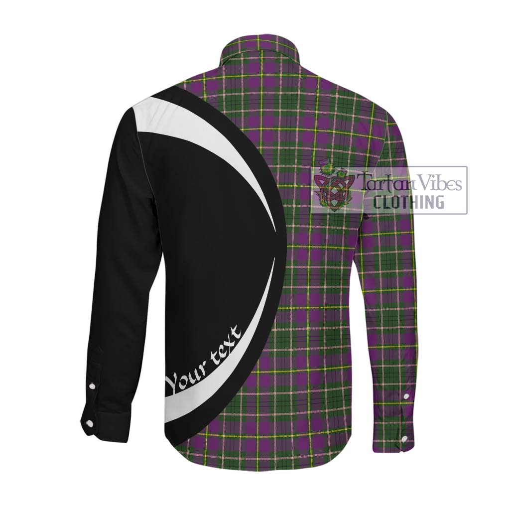 Taylor (Tailylour) Tartan Long Sleeve Button Up with Family Crest Circle Style Men's Shirt - Tartan Vibes Clothing