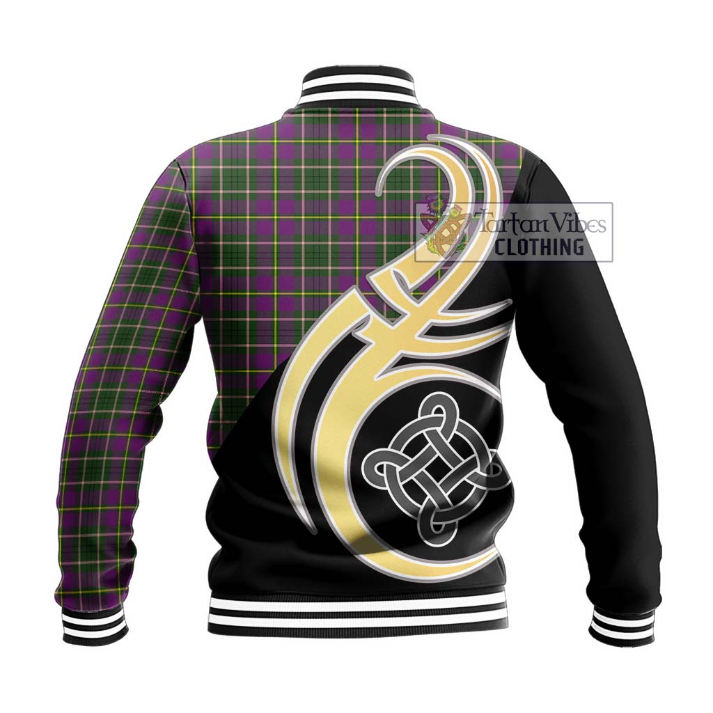 Taylor (Tailylour) Tartan Baseball Jacket with Family Crest and Celtic Symbol Style - Tartan Vibes Clothing