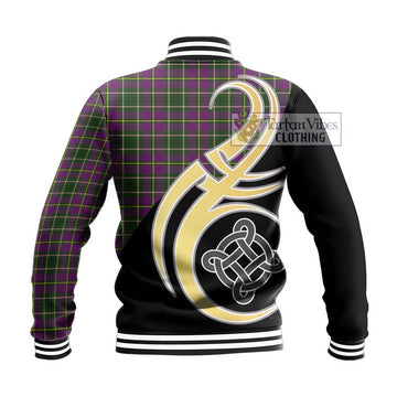 Taylor (Tailylour) Tartan Baseball Jacket with Family Crest and Celtic Symbol Style