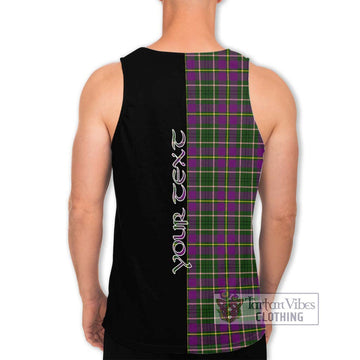 Taylor (Tailylour) Tartan Men's Tank Top with Family Crest and Half Of Me Style