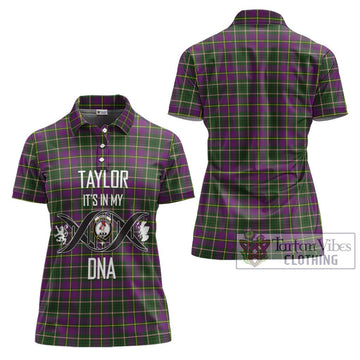 Taylor (Tailylour) Tartan Women's Polo Shirt with Family Crest DNA In Me Style