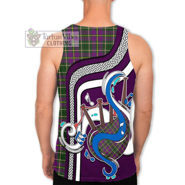 Taylor (Tailylour) Tartan Men's Tank Top with Epic Bagpipe Style