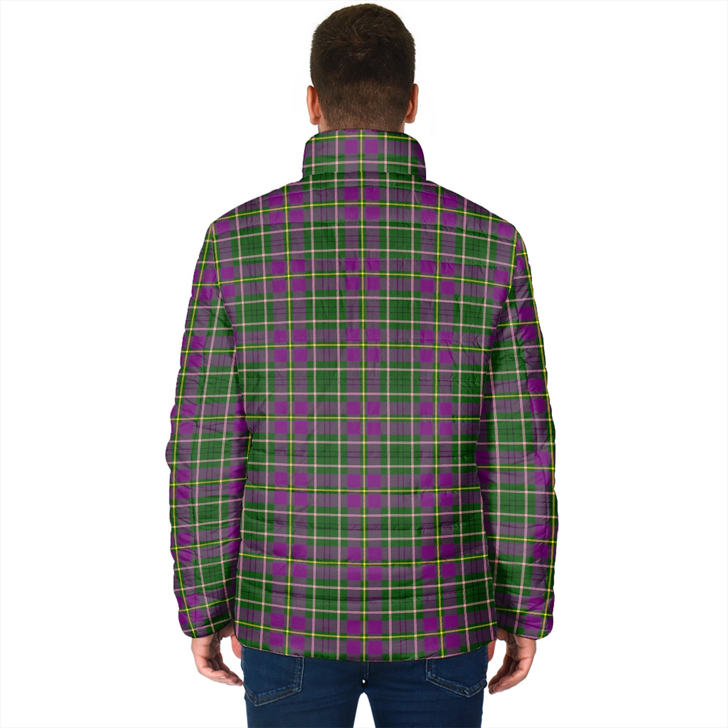 Taylor (Tailylour) Tartan Padded Jacket with Family Crest - Tartan Vibes Clothing