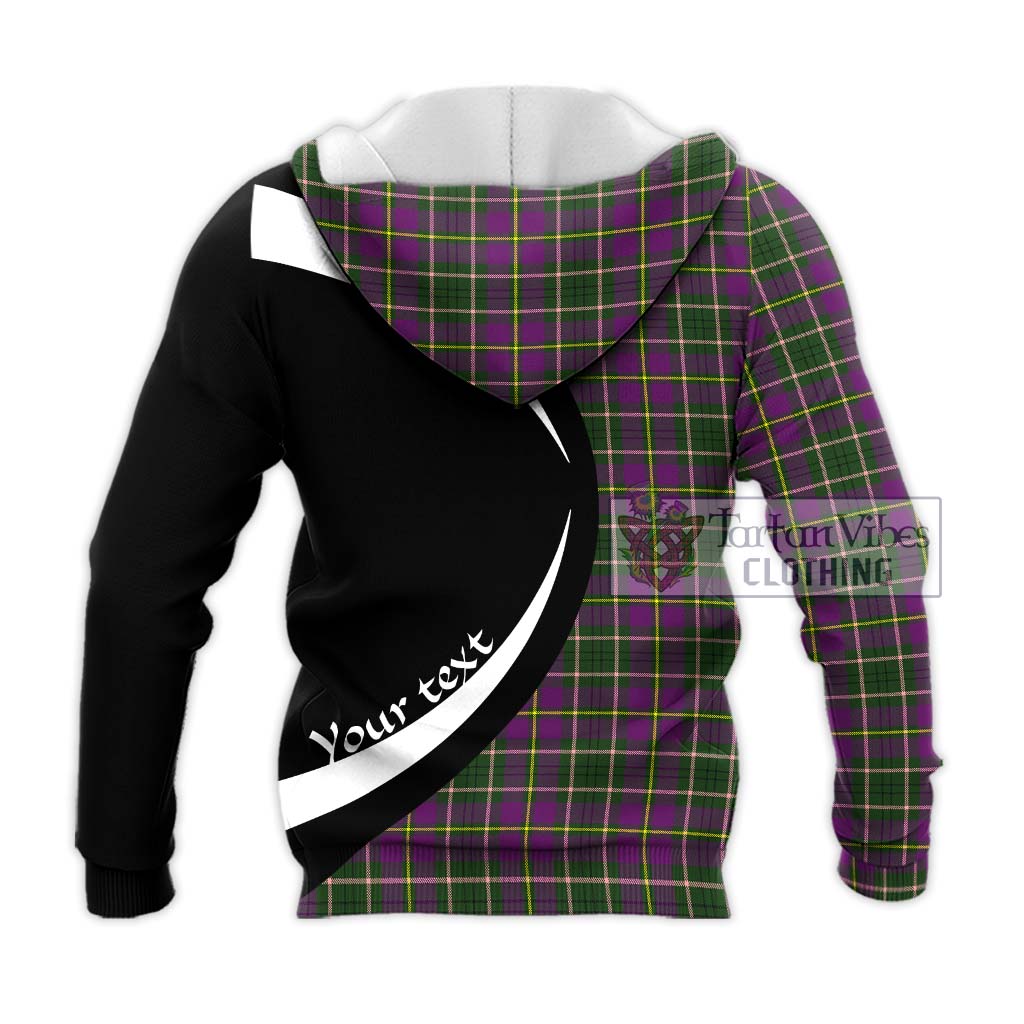 Taylor (Tailylour) Tartan Knitted Hoodie with Family Crest Circle Style - Tartan Vibes Clothing