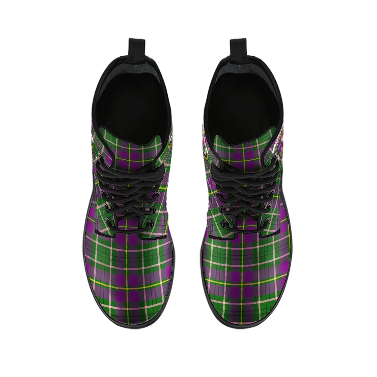 taylor-tartan-leather-boots-with-family-crest