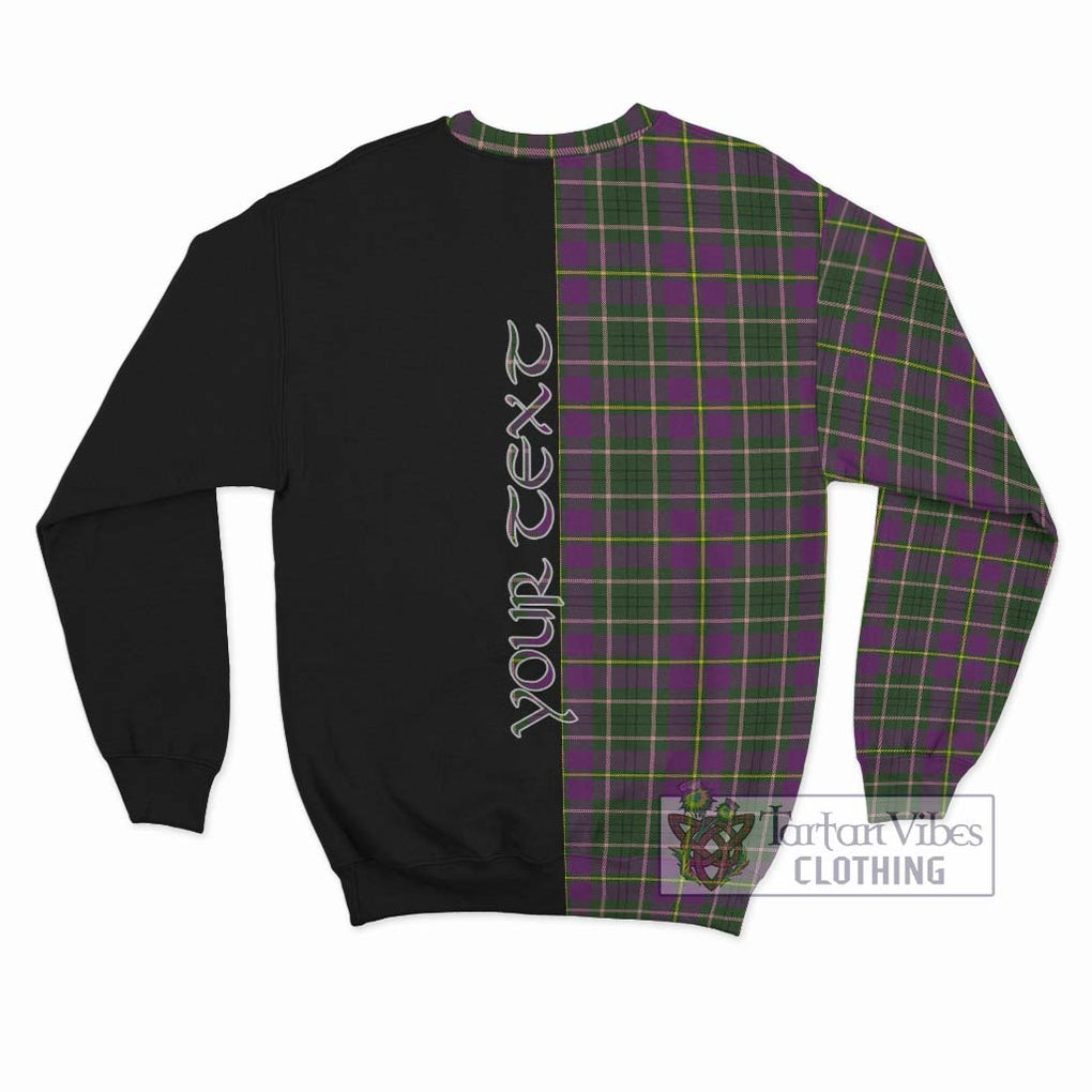 Taylor (Tailylour) Tartan Sweatshirt with Family Crest and Half Of Me Style - Tartanvibesclothing Shop