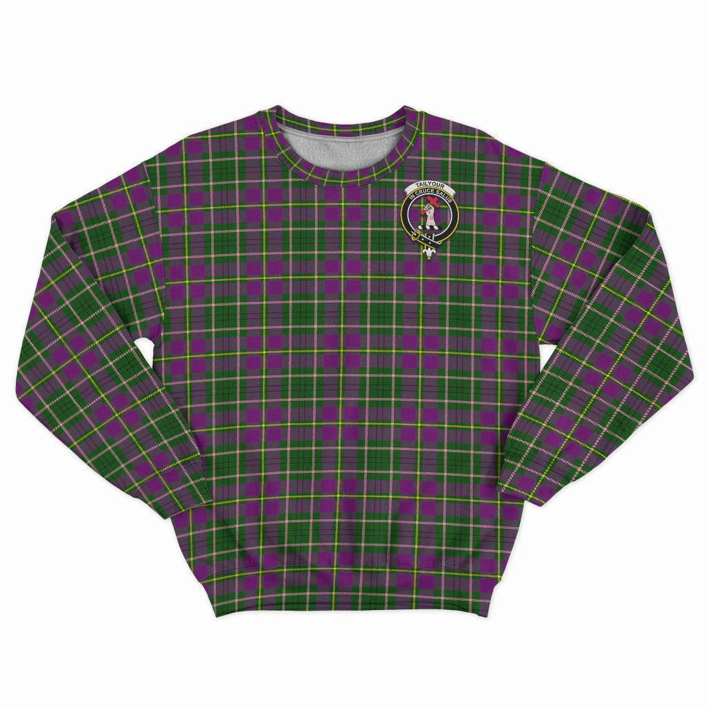Taylor (Tailyour) Tartan Sweatshirt with Family Crest - Tartan Vibes Clothing