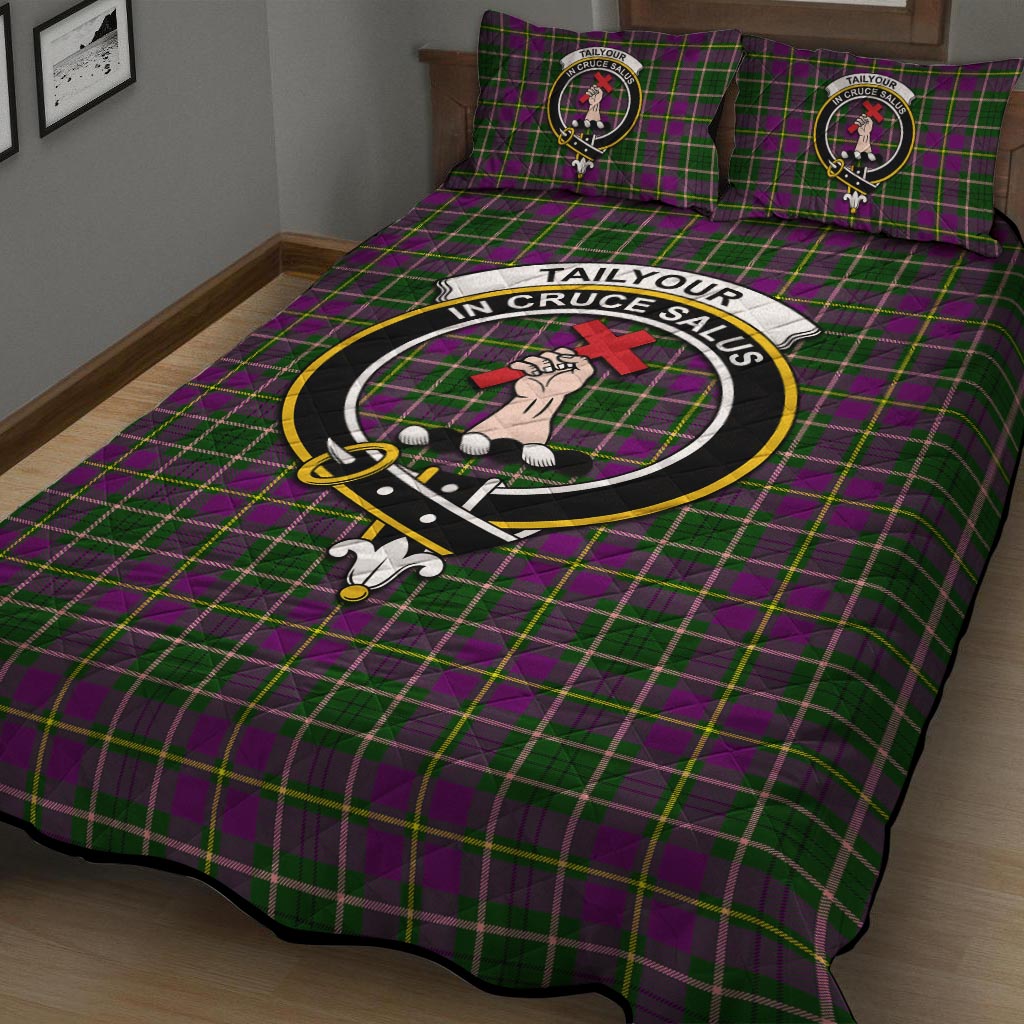 Taylor (Tailylour) Tartan Quilt Bed Set with Family Crest - Tartan Vibes Clothing