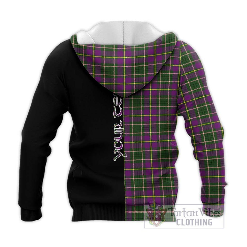 Taylor (Tailylour) Tartan Knitted Hoodie with Family Crest and Half Of Me Style - Tartanvibesclothing Shop