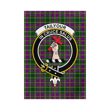 Taylor (Tailyour) Tartan Garden Flag with Family Crest - Tartan Vibes Clothing