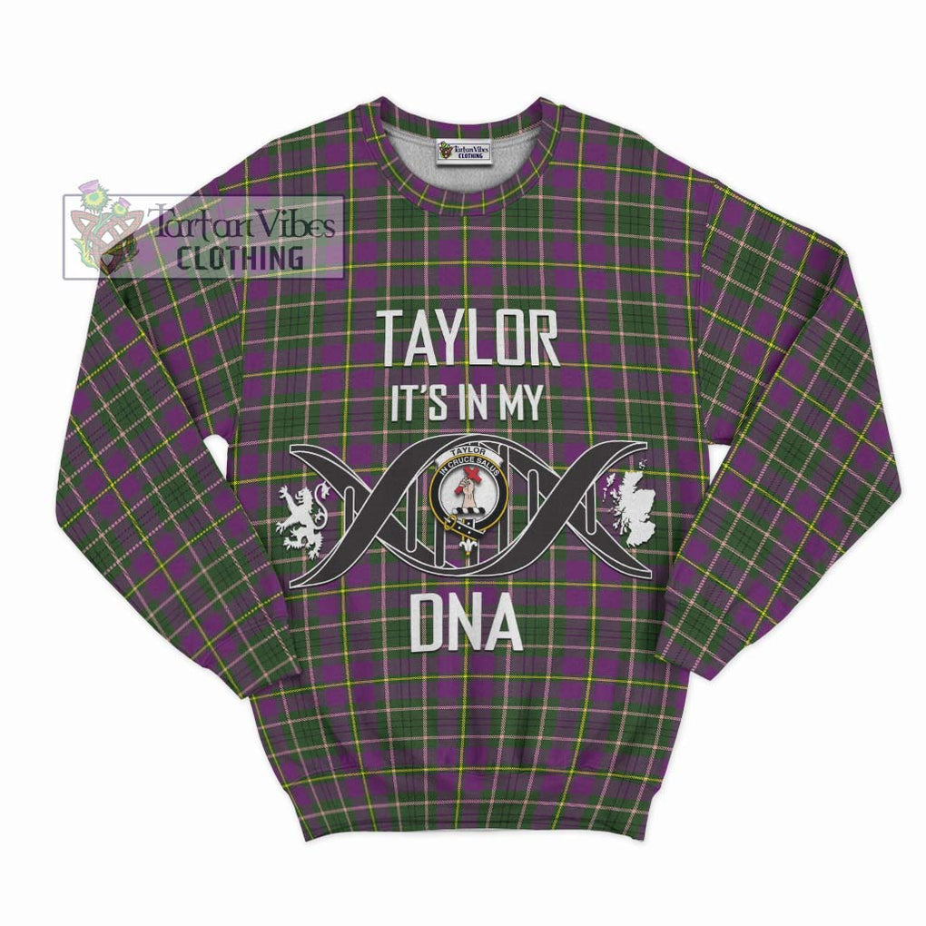 Taylor (Tailylour) Tartan Sweatshirt with Family Crest DNA In Me Style - Tartanvibesclothing Shop