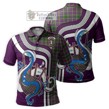 Taylor (Tailylour) Tartan Polo Shirt with Epic Bagpipe Style