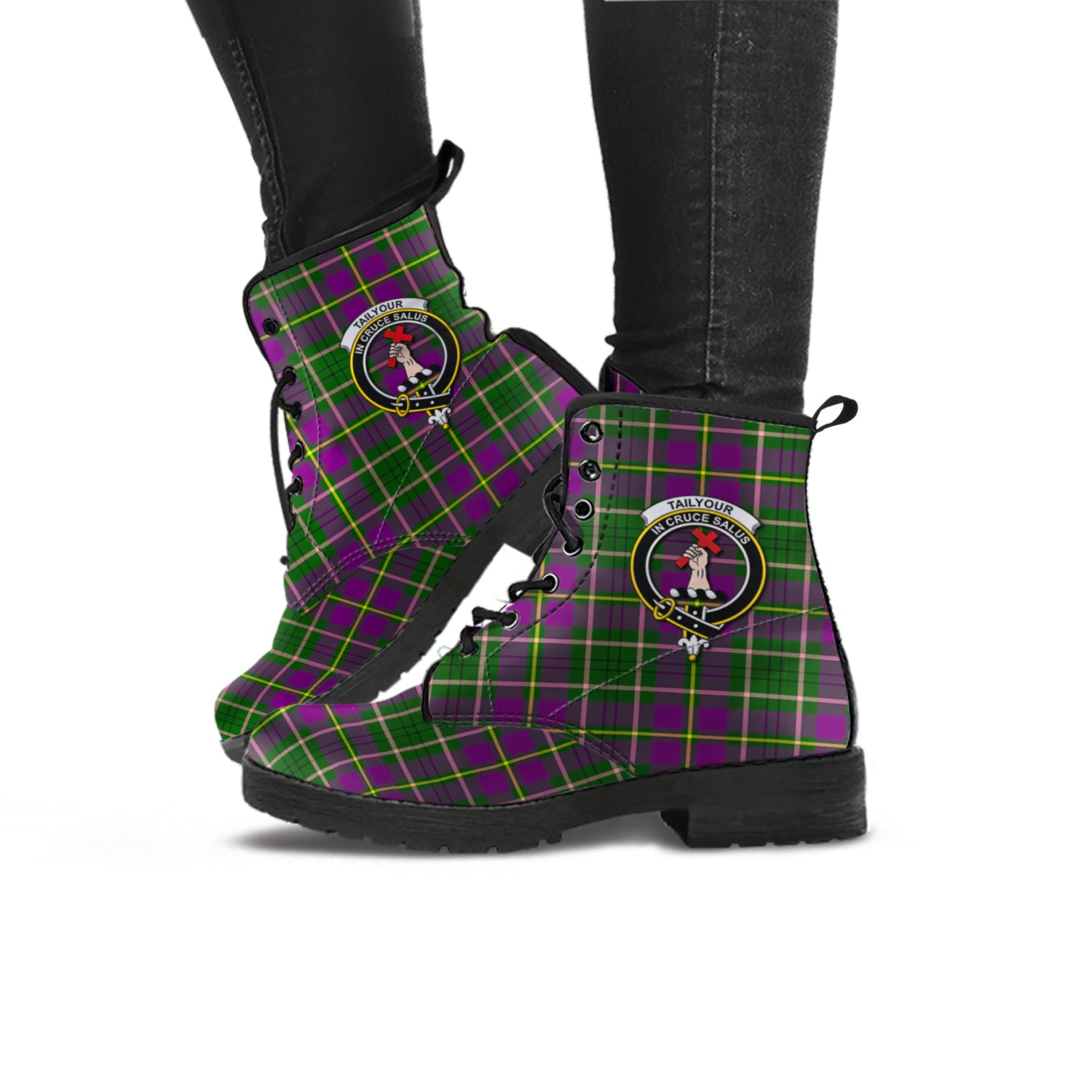 taylor-tartan-leather-boots-with-family-crest