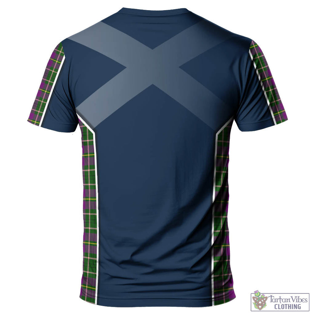 Tartan Vibes Clothing Taylor Tartan T-Shirt with Family Crest and Scottish Thistle Vibes Sport Style