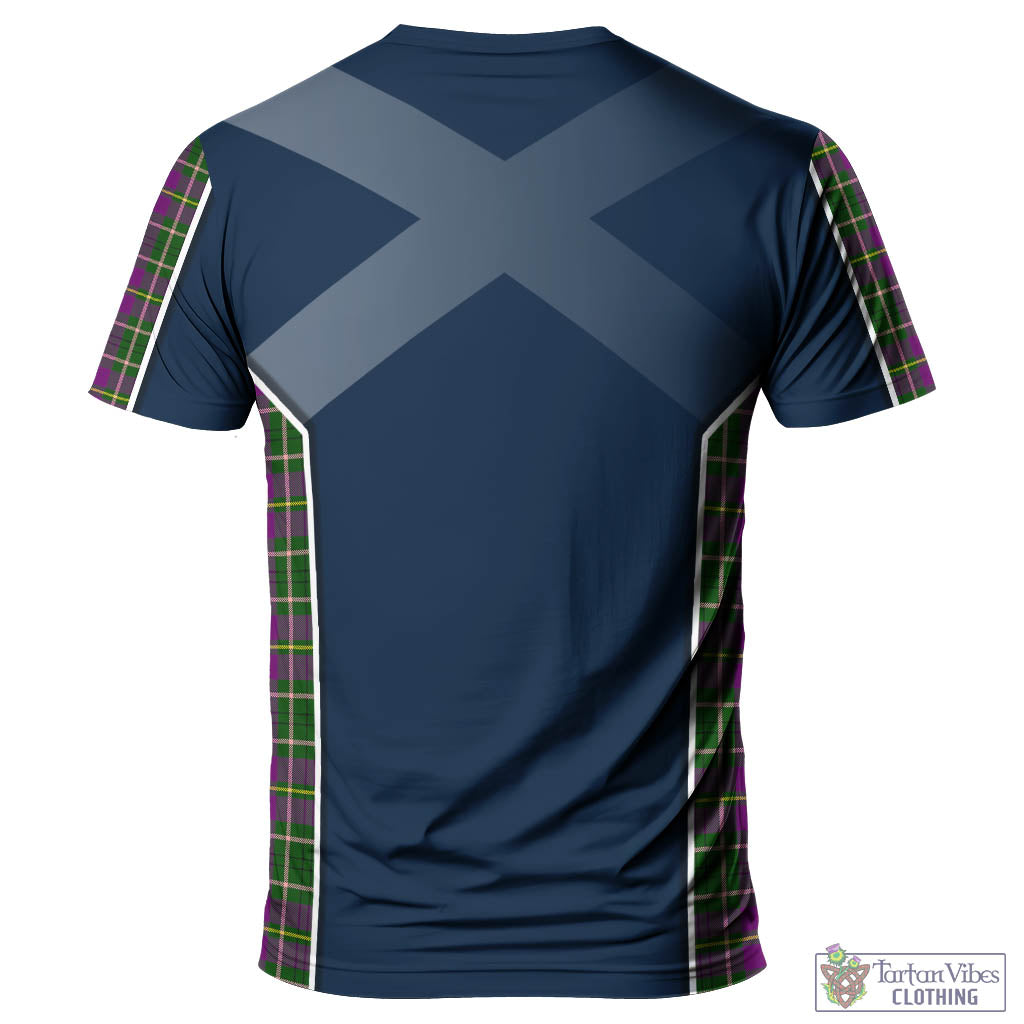 Tartan Vibes Clothing Taylor Tartan T-Shirt with Family Crest and Lion Rampant Vibes Sport Style