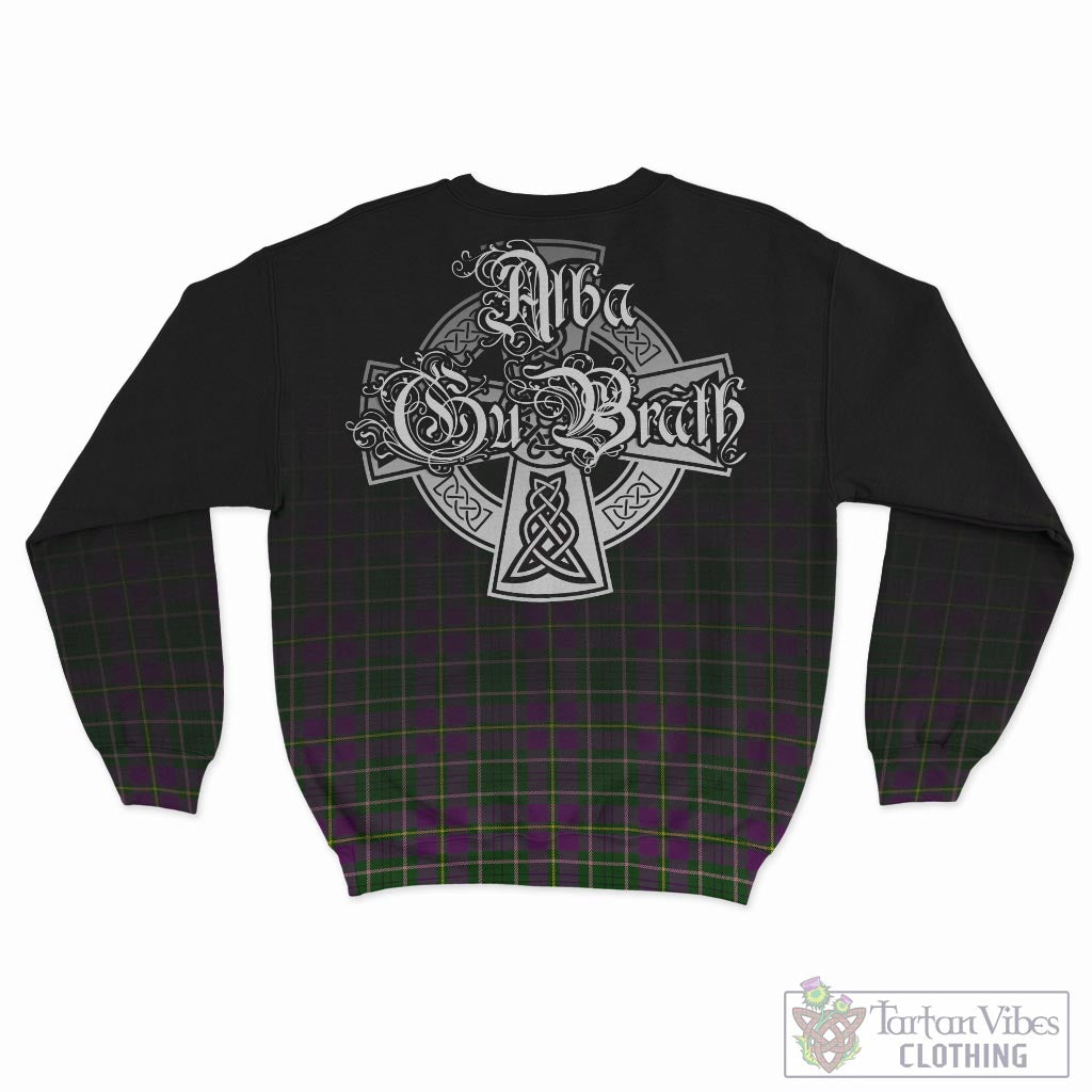 Tartan Vibes Clothing Taylor Tartan Sweatshirt Featuring Alba Gu Brath Family Crest Celtic Inspired