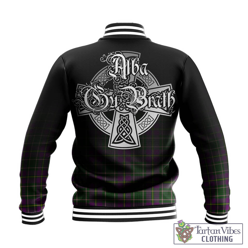 Tartan Vibes Clothing Taylor Tartan Baseball Jacket Featuring Alba Gu Brath Family Crest Celtic Inspired