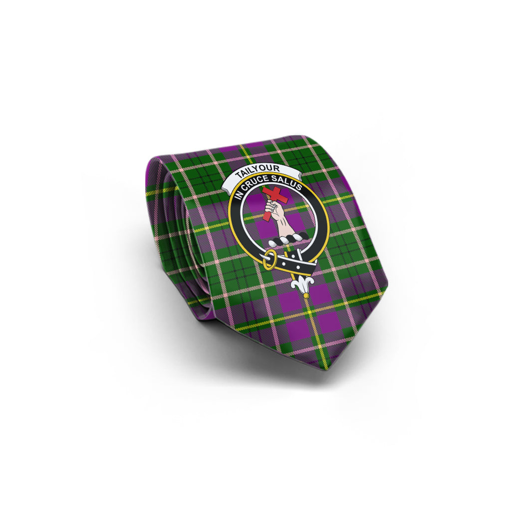 Taylor (Tailylour) Tartan Classic Necktie with Family Crest - Tartan Vibes Clothing