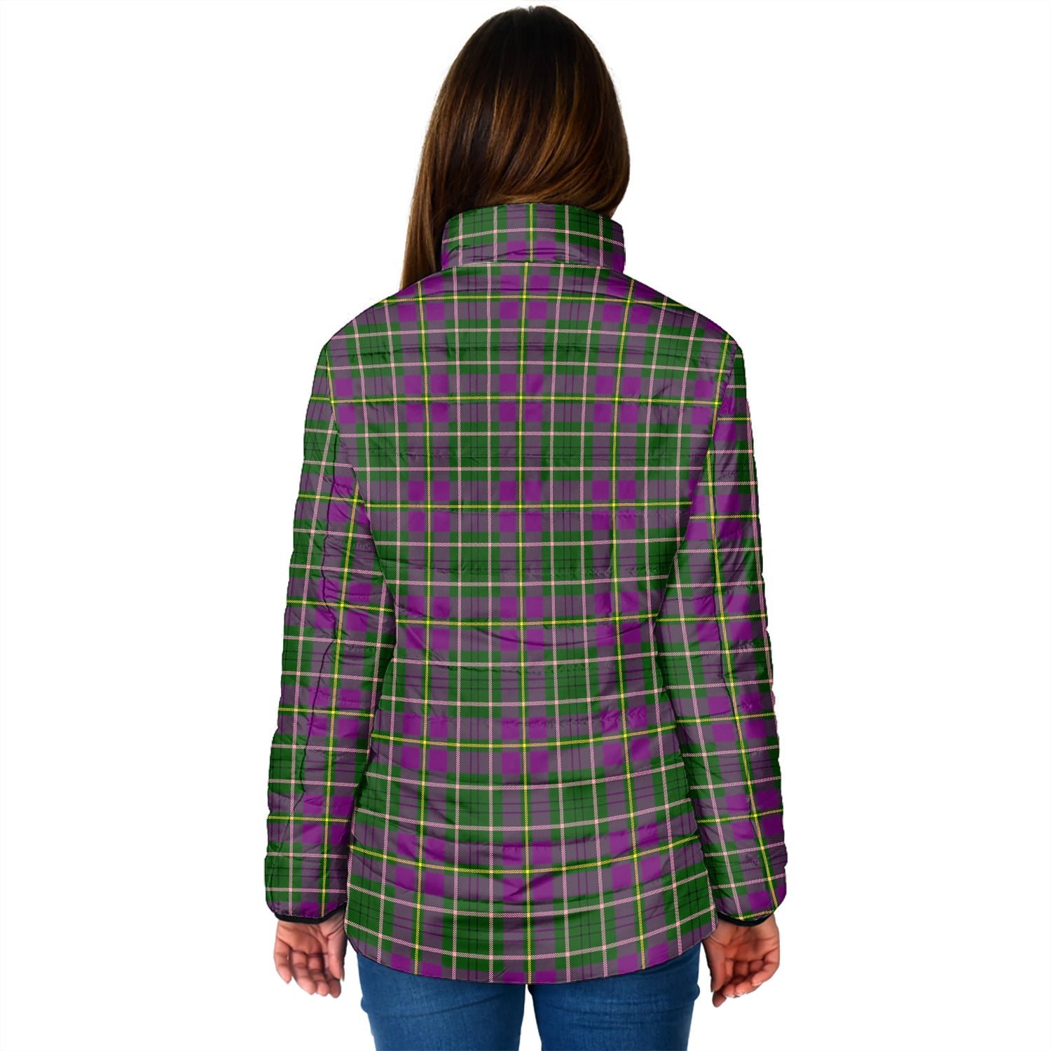 Taylor (Tailylour) Tartan Padded Jacket with Family Crest - Tartan Vibes Clothing