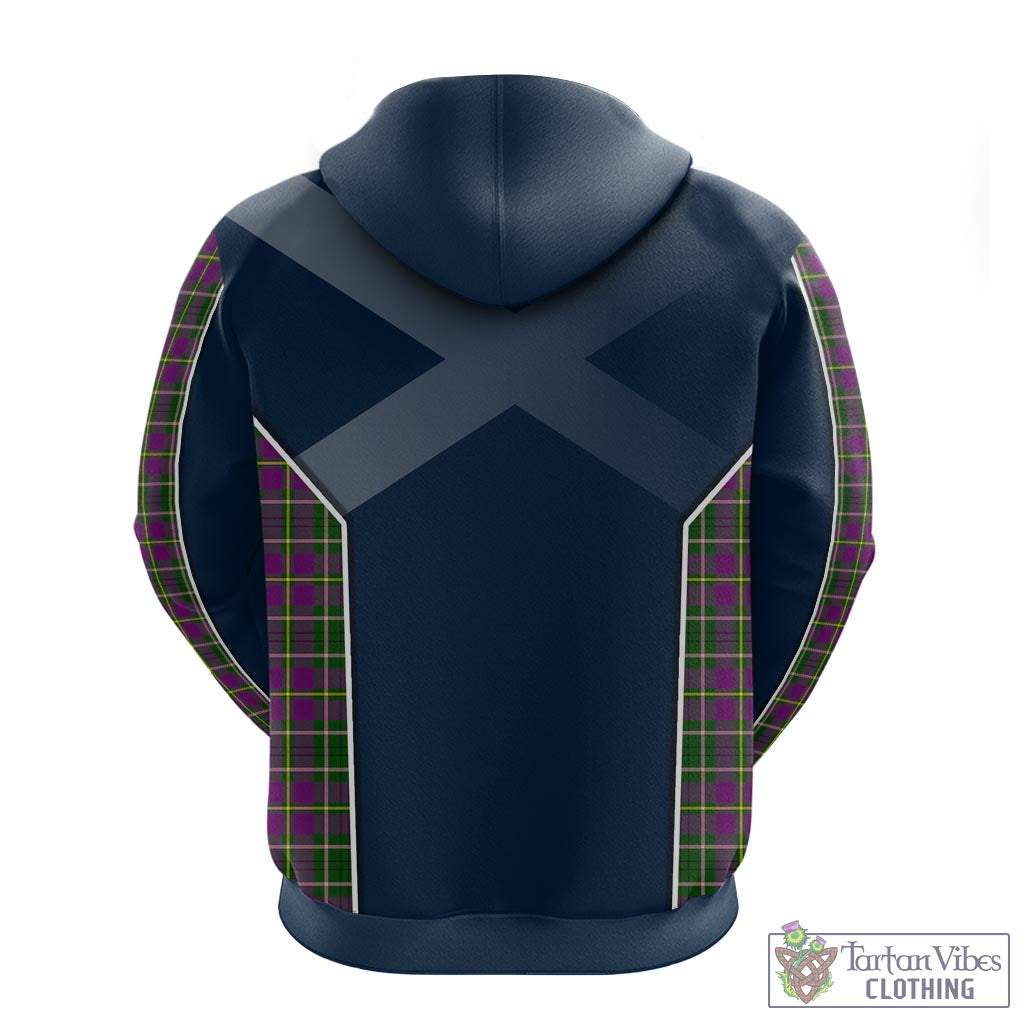 Tartan Vibes Clothing Taylor Tartan Hoodie with Family Crest and Lion Rampant Vibes Sport Style