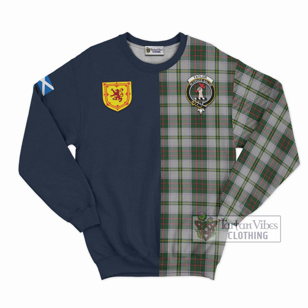 Tartan Vibes Clothing Taylor Dress Tartan Sweatshirt with Scottish Lion Royal Arm Half Style