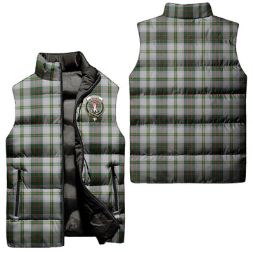 Taylor Dress Tartan Sleeveless Puffer Jacket with Family Crest