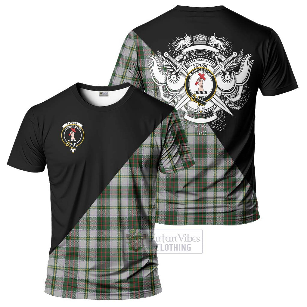 Taylor Dress Tartan T-Shirt with Family Crest and Military Logo Style Kid's Shirt - Tartanvibesclothing Shop