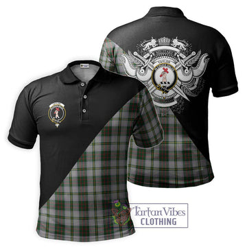 Taylor Dress Tartan Polo Shirt with Family Crest and Military Logo Style