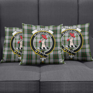 Taylor Dress Tartan Pillow Cover with Family Crest