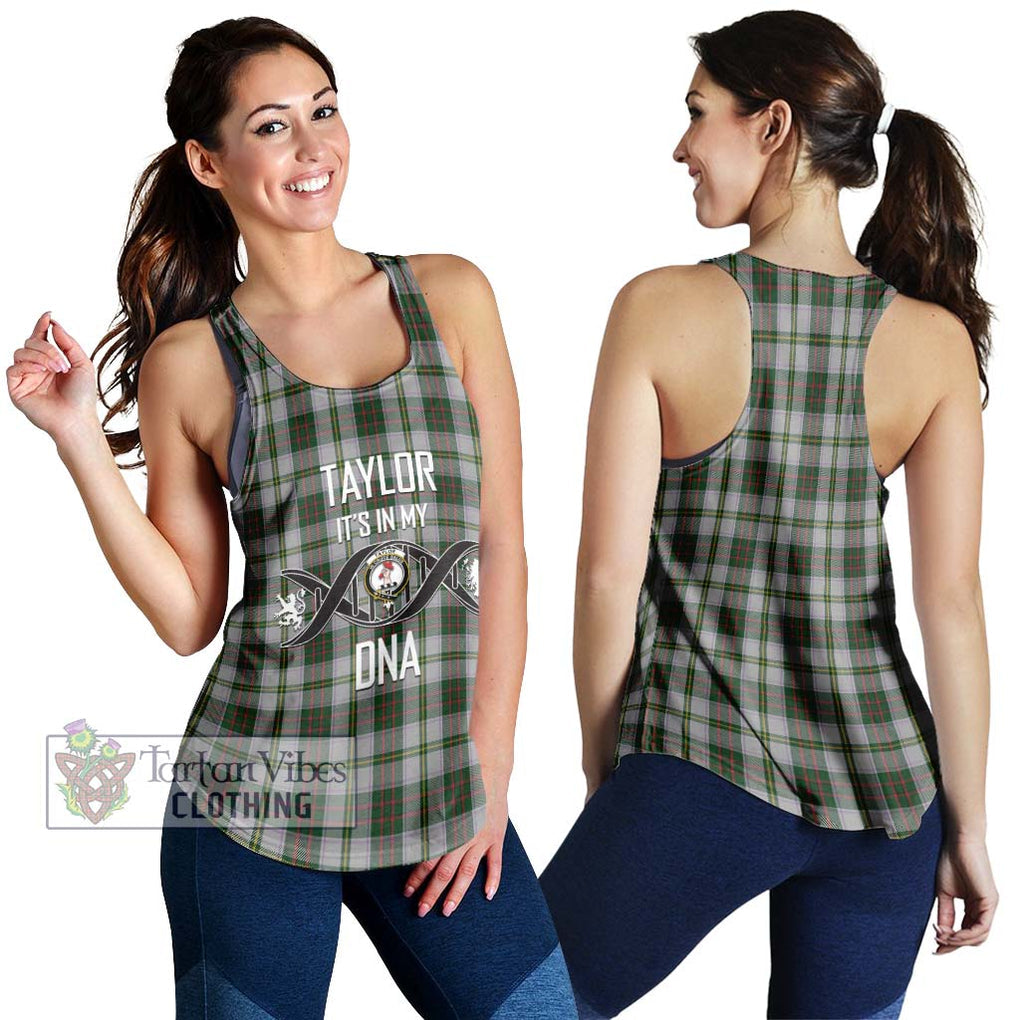 Taylor Dress Tartan Women's Racerback Tanks with Family Crest DNA In Me Style 4XL - Tartanvibesclothing Shop