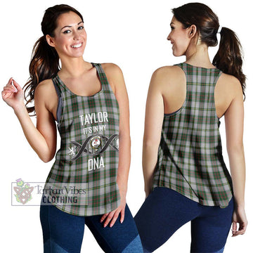 Taylor Dress Tartan Women's Racerback Tanks with Family Crest DNA In Me Style