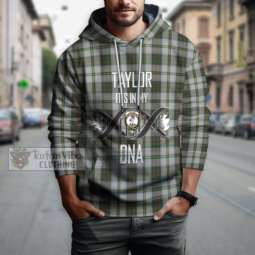 Taylor Dress Tartan Hoodie with Family Crest DNA In Me Style Pullover Hoodie - Tartanvibesclothing Shop