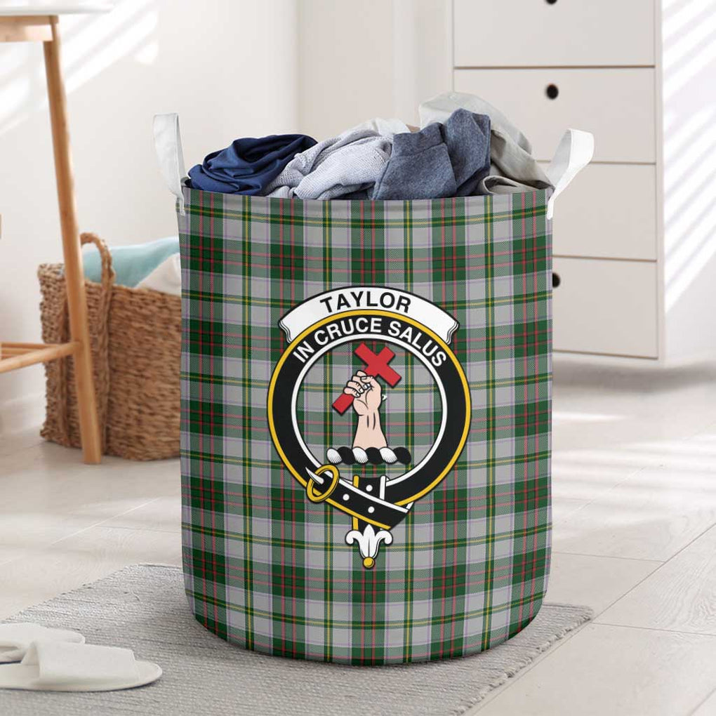 Taylor Dress Tartan Laundry Basket with Family Crest One Size - Tartanvibesclothing Shop