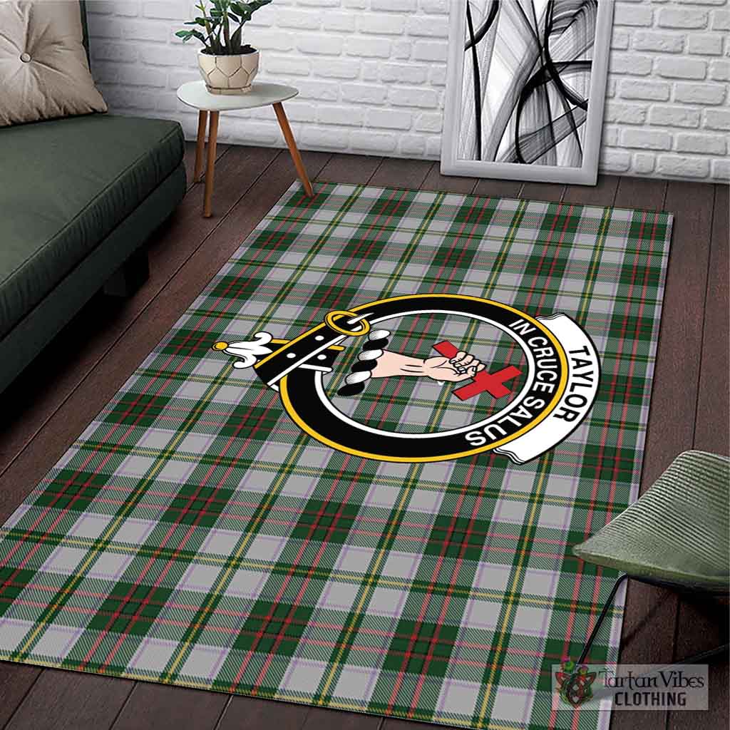 Tartan Vibes Clothing Taylor Dress Tartan Area Rug with Family Crest