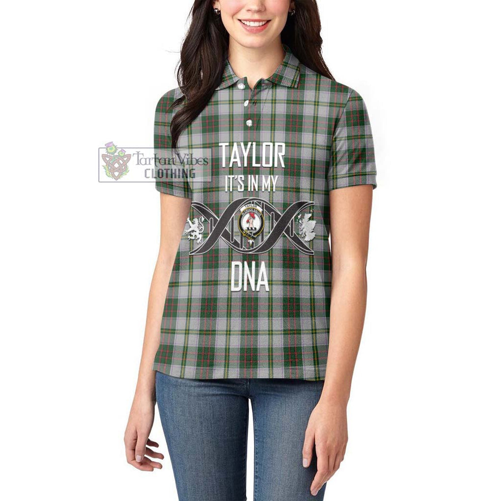 Taylor Dress Tartan Women's Polo Shirt with Family Crest DNA In Me Style Women - Tartanvibesclothing Shop