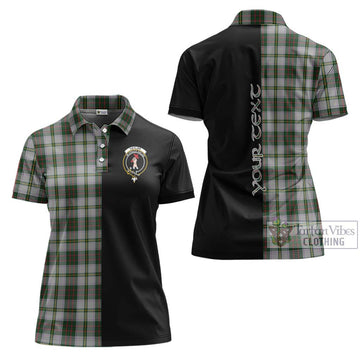 Taylor Dress Tartan Women's Polo Shirt with Family Crest and Half Of Me Style