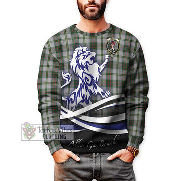 Taylor Dress Tartan Sweatshirt with Alba Gu Brath Regal Lion Emblem