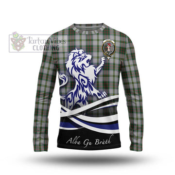 Taylor Dress Tartan Long Sleeve T-Shirt with Alba Gu Brath Regal Lion Emblem