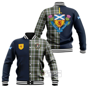 Taylor Dress Tartan Baseball Jacket Alba with Scottish Lion Royal Arm Half Style