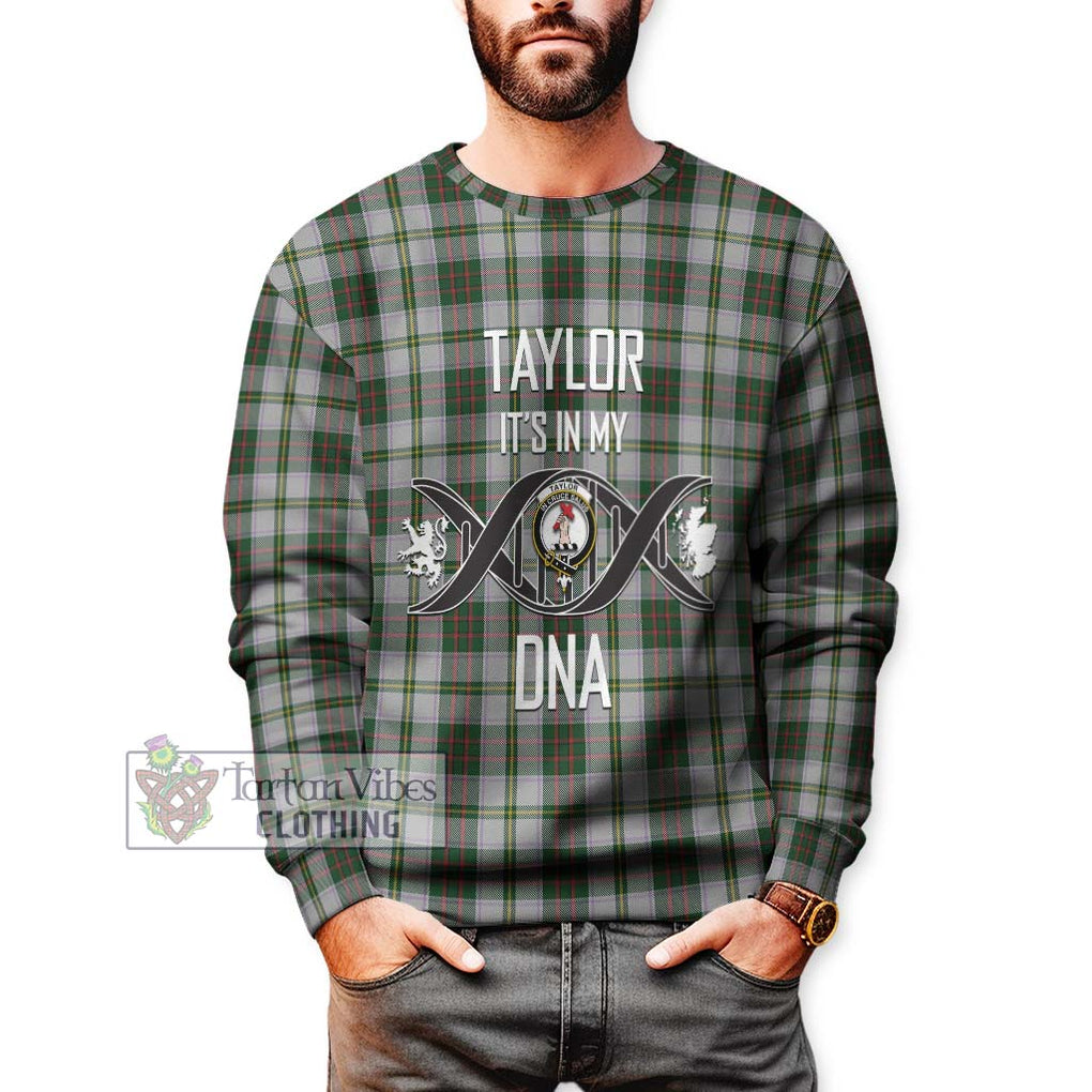 Taylor Dress Tartan Sweatshirt with Family Crest DNA In Me Style Unisex - Tartanvibesclothing Shop