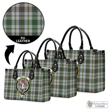 Taylor Dress Tartan Luxury Leather Handbags with Family Crest