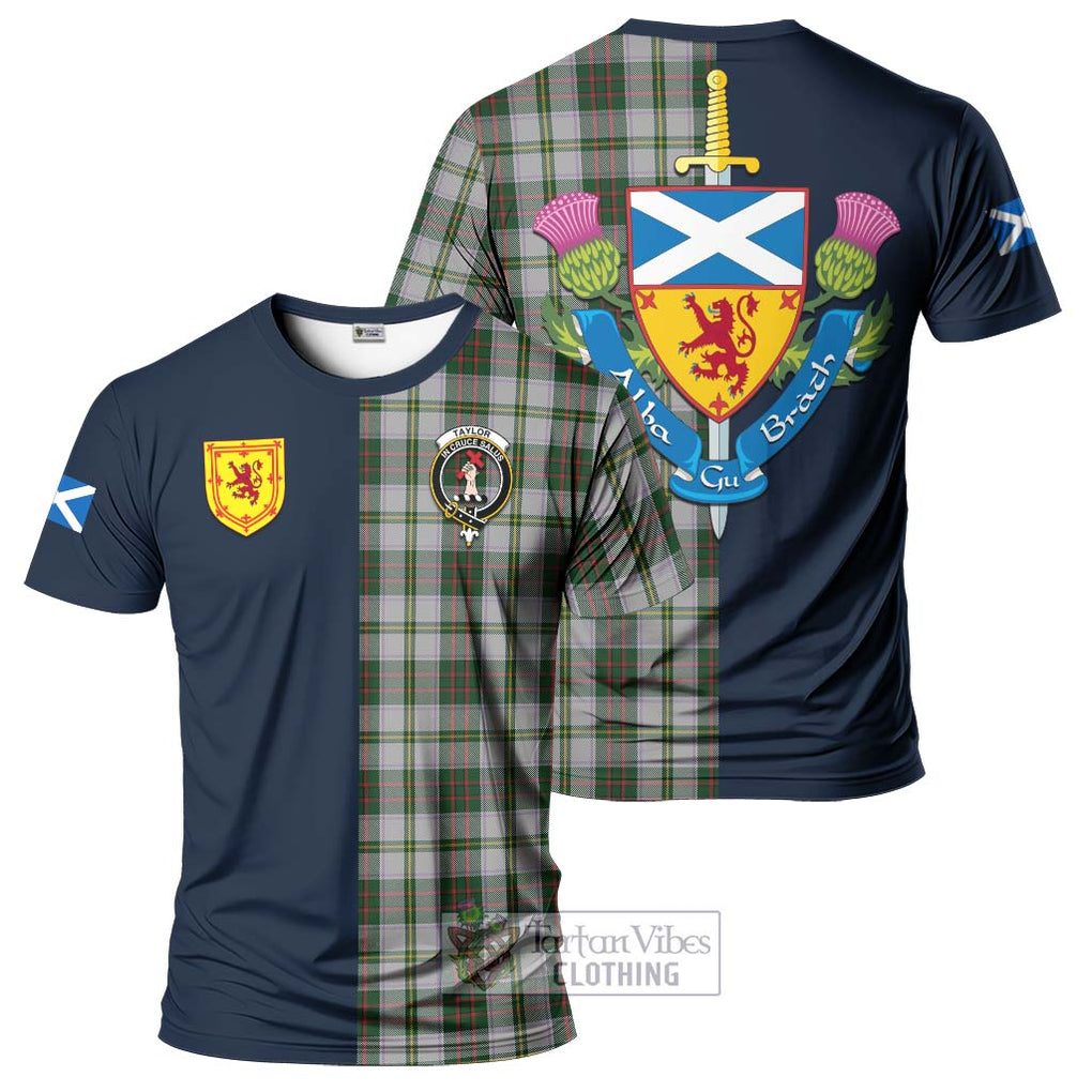 Tartan Vibes Clothing Taylor Dress Tartan T-Shirt Alba with Scottish Lion Royal Arm Half Style