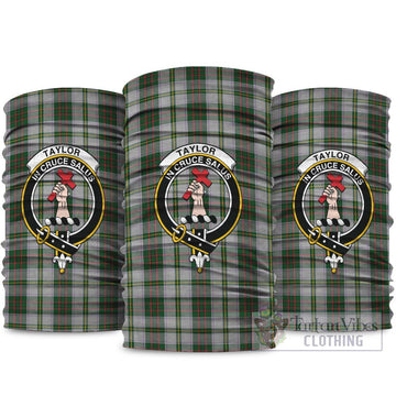 Taylor Dress Tartan Neck Gaiters, Tartan Bandanas, Tartan Head Band with Family Crest