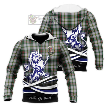 Taylor Dress Tartan Knitted Hoodie with Alba Gu Brath Regal Lion Emblem