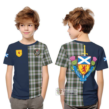 Taylor Dress Tartan Kid T-Shirt Alba with Scottish Lion Royal Arm Half Style