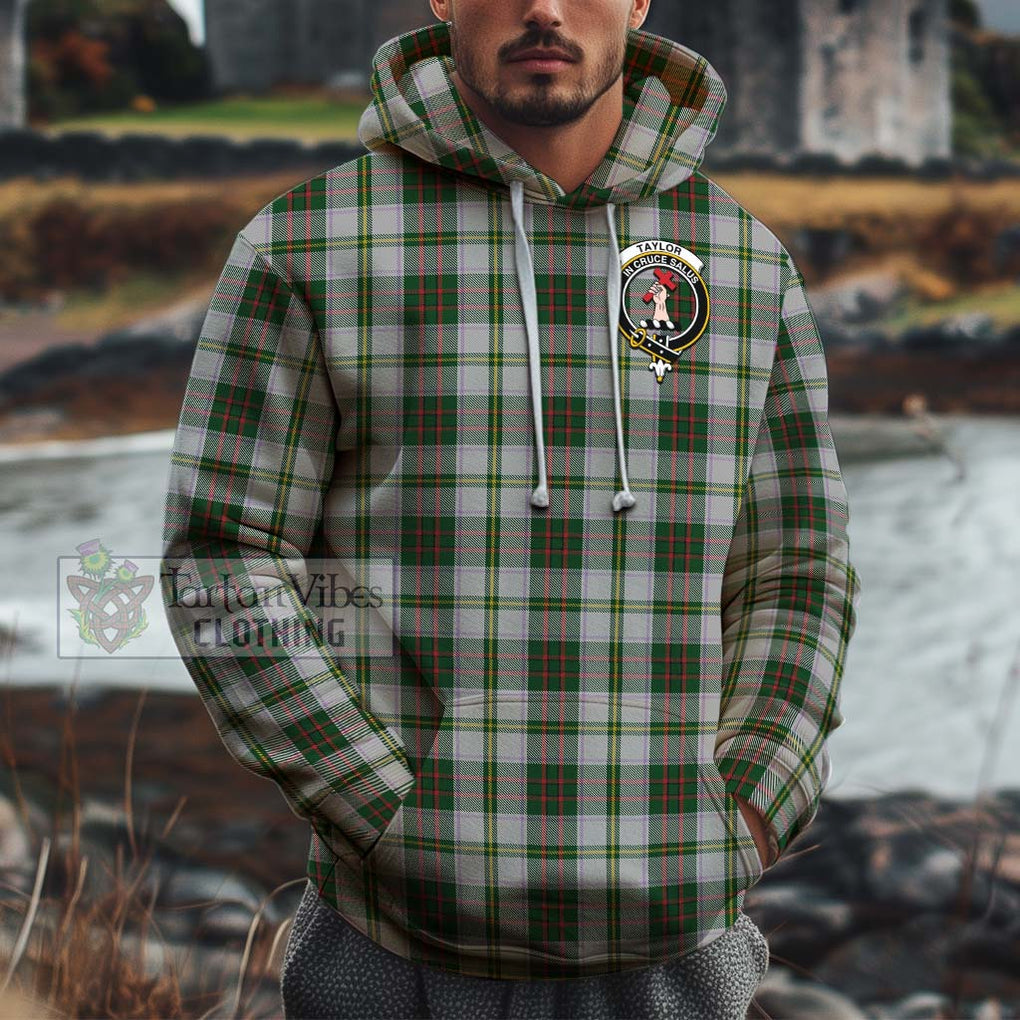 Taylor Dress Tartan Cotton Hoodie with Family Crest Pullover Hoodie XS - Tartan Vibes Clothing