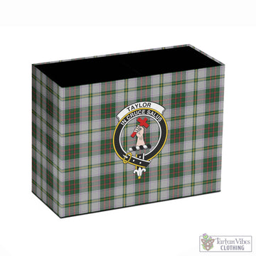 Taylor Dress Tartan Pen Holder with Family Crest